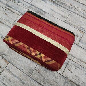 Quilt King Size 84 X 103 Stripe Green Red Gold Plaid Linen Source